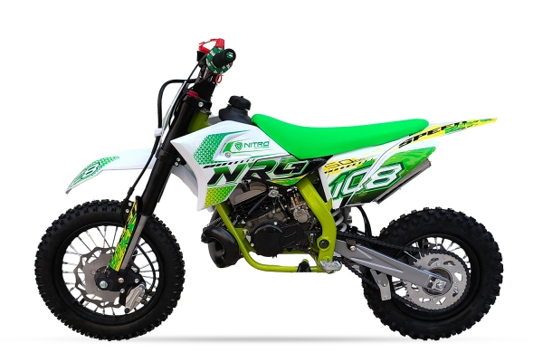 Nitro Motors 50cc NRG50 RS Racing Dirtbike 12/ 10 Zoll 2 Takter mit Kickstarter